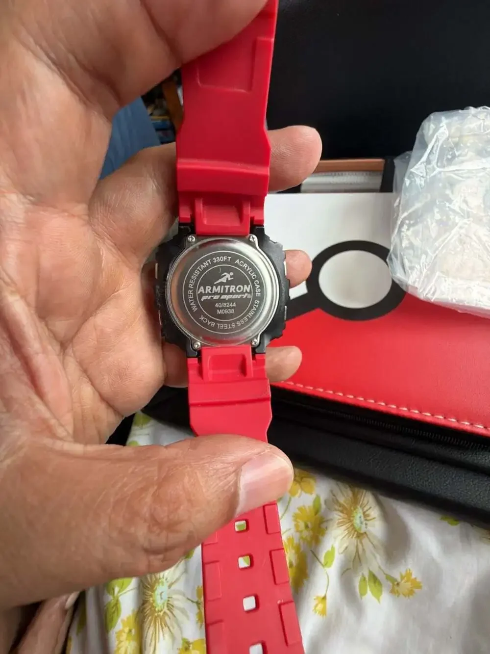Armitron Pro Sport Digital Watch 40/8244 Red and Black